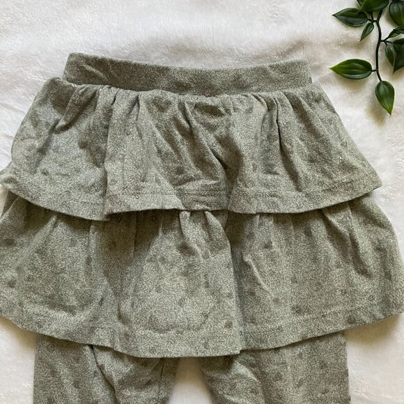 MiniBamba Baby Toddler Layered Leggings 18M | Grey Sparkle Hearts Skirted GUC - Picture 12 of 16
